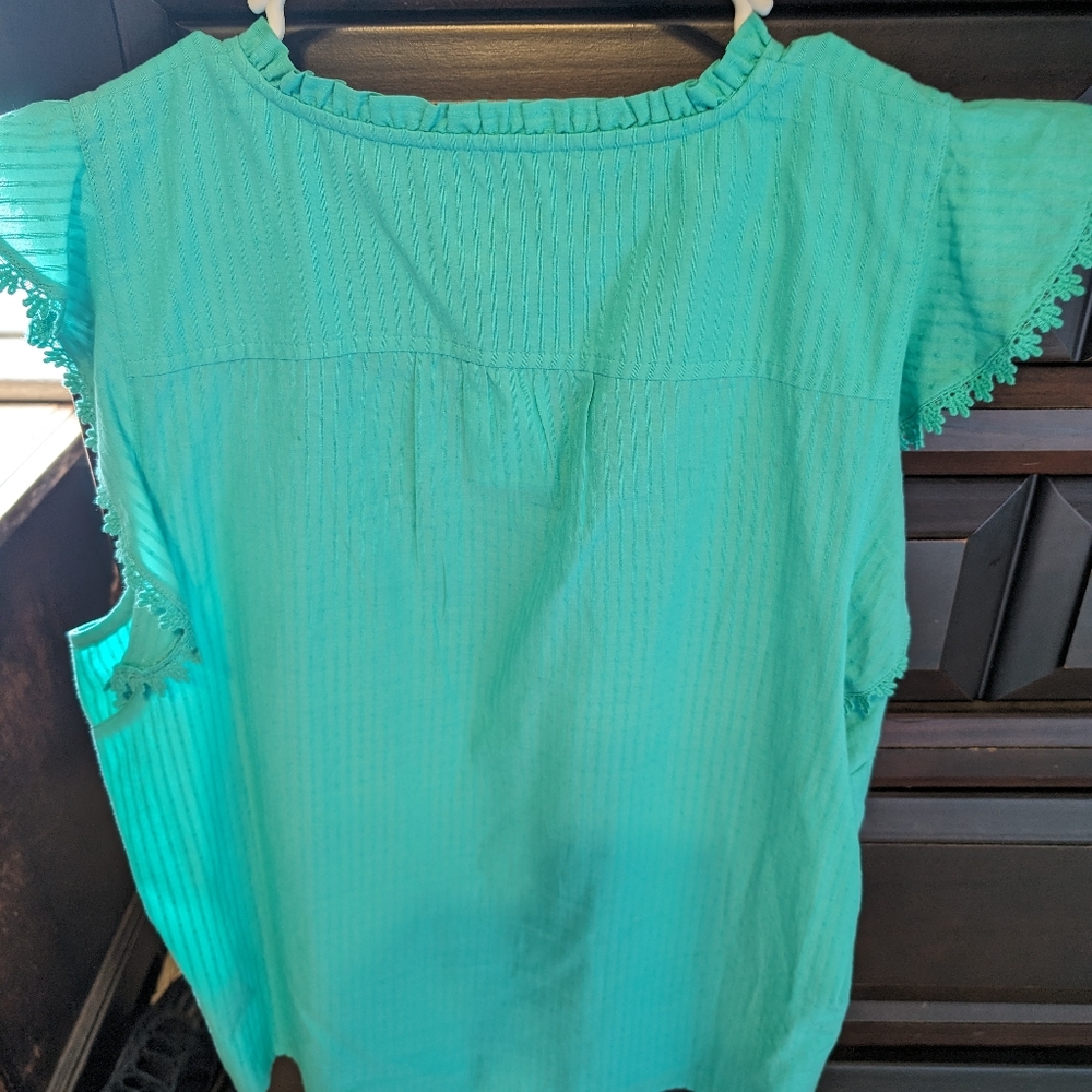 J Crew shirt top sleeveless 3 button blouse Women's BNWT - Picture 9 of 11